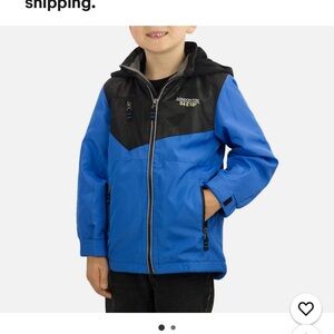 4T | Boys Blue and Black Hooded Jacket